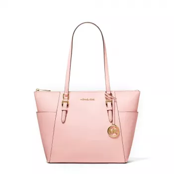 Michael Kors sieviešu Saffiano ādas tote soma 35T0GCFT7LPOW Powder Blush 25x28x11cm