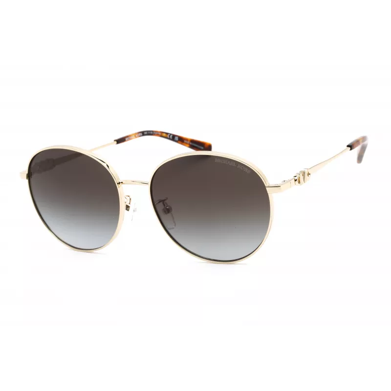 Michael Kors Sieviešu Saulesbrilles MK1119-10148G Kvadrātveida Caurspīdīgi Pelēks Rāmis Pelēks Gradienta Lēcas 57/16/140 mm