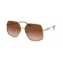 Michael Kors Sieviešu saulesbrilles MK1127J10143B Roze zelta metāla rāmis Brūnas gradienta lēcas 59mm