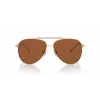 Michael Kors Sieviešu saulesbrilles MK1146-101473 Tumši bruņurupuča acetāta rāmis Brūnas gradienta lēcas 53/13/140 mm