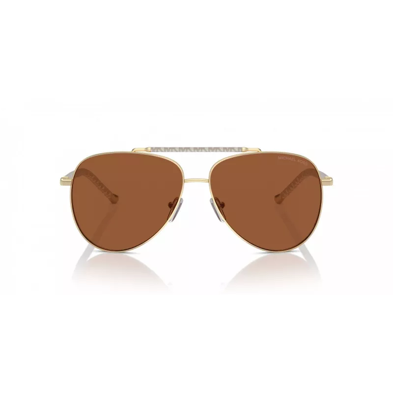Michael Kors Sieviešu saulesbrilles MK1146-101473 Tumši bruņurupuča acetāta rāmis Brūnas gradienta lēcas 53/13/140 mm