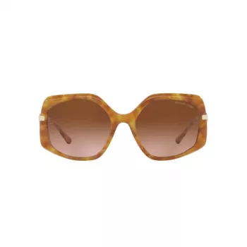 Michael Kors Sieviešu saulesbrilles MK217739153B5 Tumši bruņurupuča rāmis Brūnas gradienta lēcas 56mm