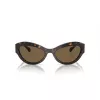 Michael Kors Sieviešu saulesbrilles MK2198-300673 Tumši bruņurupuča acetāta rāmis Brūnas gradienta lēcas 59mm