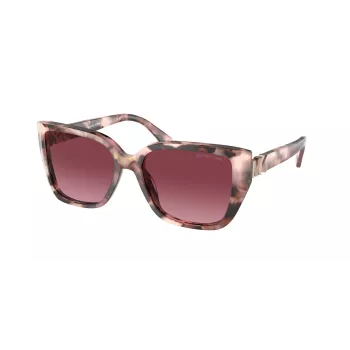 Michael Kors Sieviešu saulesbrilles MK2199-39468H Tumši bruņurupuča acetāta rāmis Brūnas gradienta lēcas 55mm