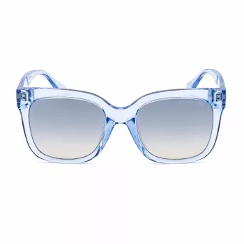 Michael Kors Sieviešu Saulesbrilles MK2268UCORNFL - Rudzupuķu zils Acetāta Rāmis, Pelēkas Gradienta Lēcas, 54mm