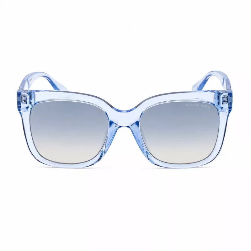 Michael Kors Sieviešu Saulesbrilles MK2268UCORNFL - Rudzupuķu zils Acetāta Rāmis, Pelēkas Gradienta Lēcas, 54mm