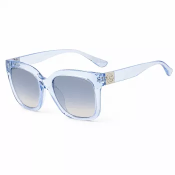 Michael Kors Sieviešu Saulesbrilles MK2268UCORNFL - Rudzupuķu zils Acetāta Rāmis, Pelēkas Gradienta Lēcas, 54mm