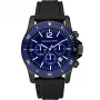 Michael Kors MK8165 Vīriešu analogais kvarca hronogrāfa pulkstenis 46mm Melns silikons