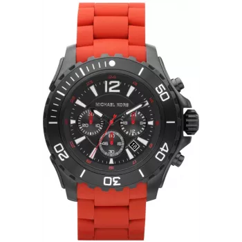 Michael Kors MK8212 vīriešu kvarca pulkstenis, 47 mm, melns/sarkans