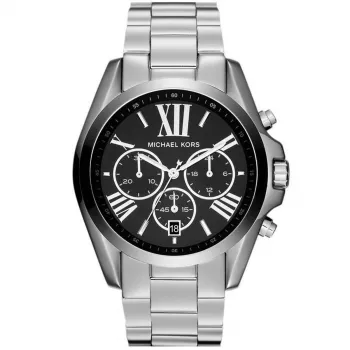 Michael Kors MK5705 vīriešu kvarca pulkstenis, 42 mm, sudraba/melns ciparnīca