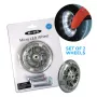 Micro Maxi Skrejriteņa Riteņi ar LED Gaismām - 120mm PU Riteņi, ABEC 9 Gultņi, Daudzkrāsaini, 2 Gab. Komplekts