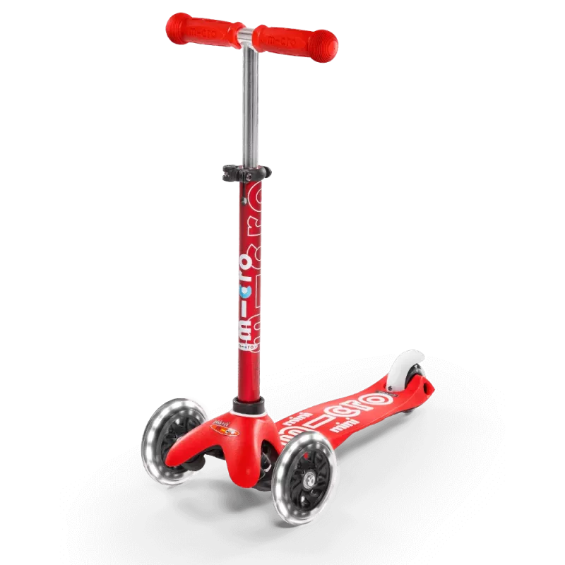 Micro Mini Deluxe LED - Luminous Wheels - ECO Mint 3-Wheel Kick Scooter