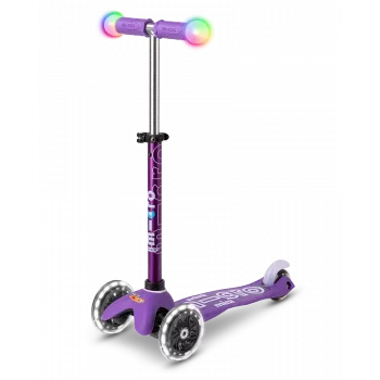 Micro Mini Deluxe LED Magic Aqua 3-Wheel Kick Scooter