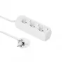 MICROCONNECT 3-virzienu Schuko kontaktligzda 1.5m balta