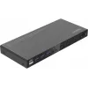 MicroConnect 4K@60Hz HDMI KVM slēdzis 4x1 ar 4K60 4:4:4, USB 3.0 centrmezglu, audio, metāla korpusu (MC-HDMIKVM0401-USB3-4K)