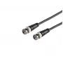 MICROCONNECT BNC vīrietis uz BNC vīrietis RG-59 koaksiālais kabelis, 75 omi, 1 m, melns