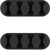 Microconnect CABLEMANA-16 kabeļu organizators, pašlīmējošs, 5 kanāli, melns, 2 gabali