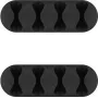 Microconnect CABLEMANA-16 kabeļu organizators, pašlīmējošs, 5 kanāli, melns, 2 gabali
