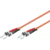 Microconnect FIB112002-2 ST/UPC uz ST/UPC OM2 dupleksa daudzmodu šķiedru savienojuma kabelis, 2m, oranžs