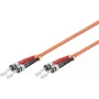 Microconnect FIB112002-2 ST/UPC uz ST/UPC OM2 dupleksa daudzmodu šķiedru savienojuma kabelis, 2m, oranžs