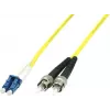 MicroConnect LC/PC uz ST/PC 10m 9/125 vienmoda dupleksā optiskā šķiedras pārvada kabelis