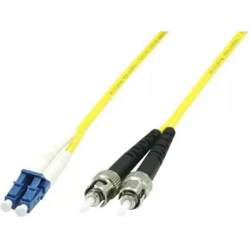 MicroConnect LC/PC uz ST/PC 10m 9/125 vienmoda dupleksā optiskā šķiedras pārvada kabelis