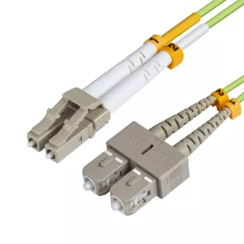 MICROCONNECT LC/UPC-SC/UPC 10m OM5 optiskais patch kabelis