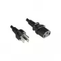 Microconnect PE010418JAPAN barošanas kabelis NEMA 5-15P uz IEC C13 1,8 m melns