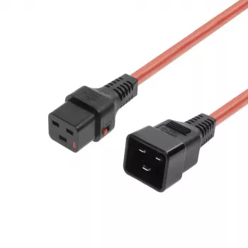 MicroConnect barošanas kabelis C19 IEC Lock - C20 (MC-C19C20LOCK-1M-R)