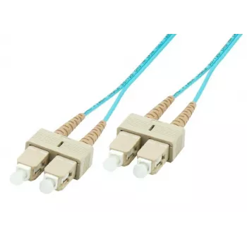 Microconnect SC/PC uz SC/PC 5m Duplex Multimode OM2 optiskās šķiedras savienojuma kabelis, oranžs