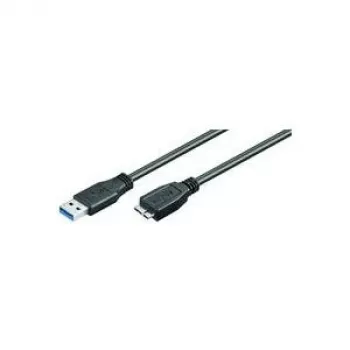 MicroConnect USB 3.0 kabelis - 5m, USB-A vīrišķais uz Micro-USB B vīrišķais, melns USB3.0AB5MICRO