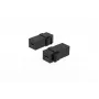 MICROCONNECT USB-C sieviešu–sieviešu Keystone adapteris, USB 3.2 Gen 2, 10Gbps, 100W PD, DisplayPort Alt Mode, melns