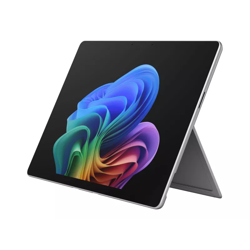 Microsoft Surface Pro 12th Edition (M12) 2-in-1 klēpjdators, 13 collu PixelSense Flow displejs, Intel Core i7, 32GB RAM, 512GB SSD, Windows 11 Pro, Platīna