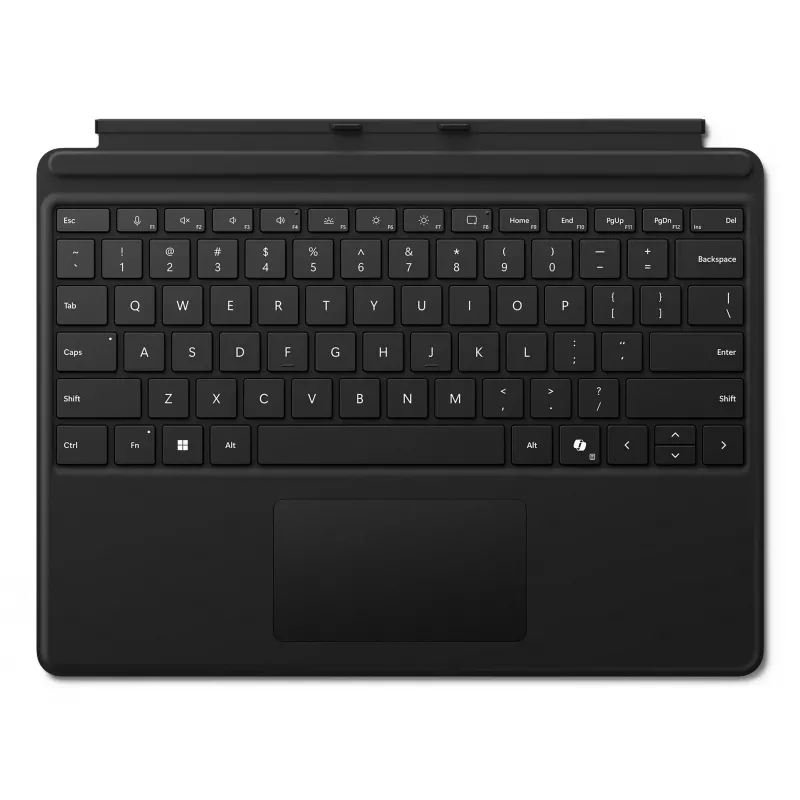 Microsoft Surface Pro tastatūra - tastatūra ar skārienpaliktni - ar fona apgaismojumu - QWERTY - angļu - melna - saderīga ar Microsoft Surface Pro 8, Pro 8 for Business, Pro 9, Pro 9 for Business, Pro 10 for Business, Pro (11th Edition)