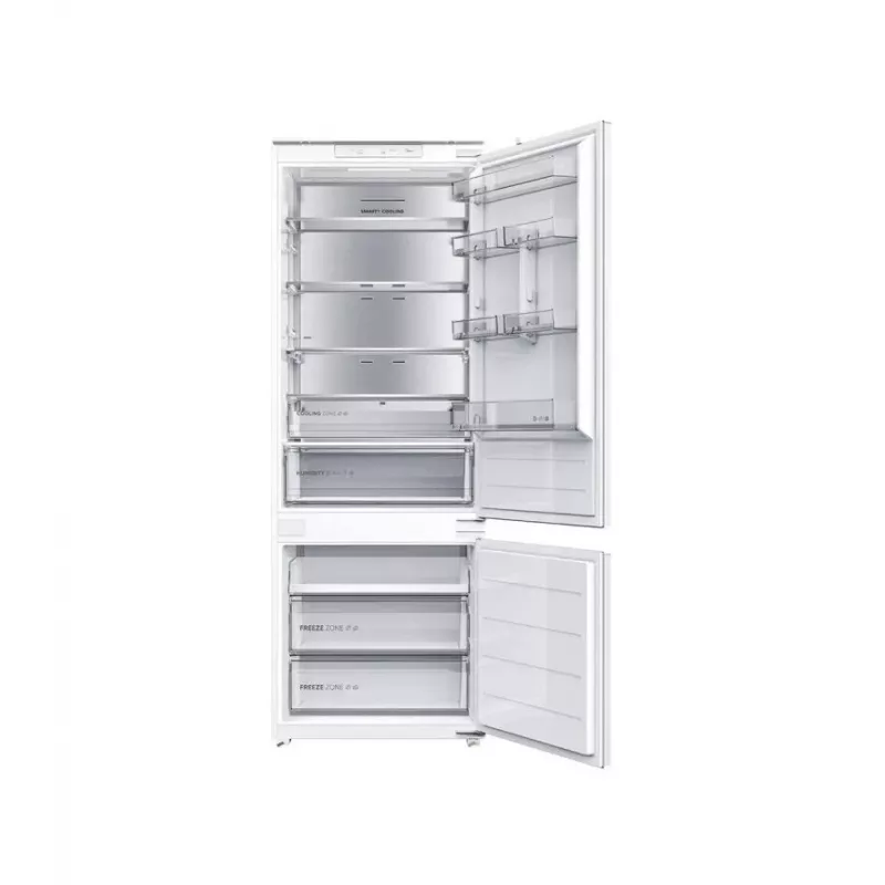 Midea MDRE554FGD01D Iebūvējamais kombinētais ledusskapis, No Frost, 403 L, Balts, Energoefektivitātes klase D