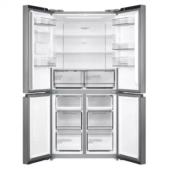 Midea Side-by-Side Ledusskapis MDRM632FGD46W, No Frost, 470 L, Nerūsējošais tērauds, Energoefektivitātes klase D