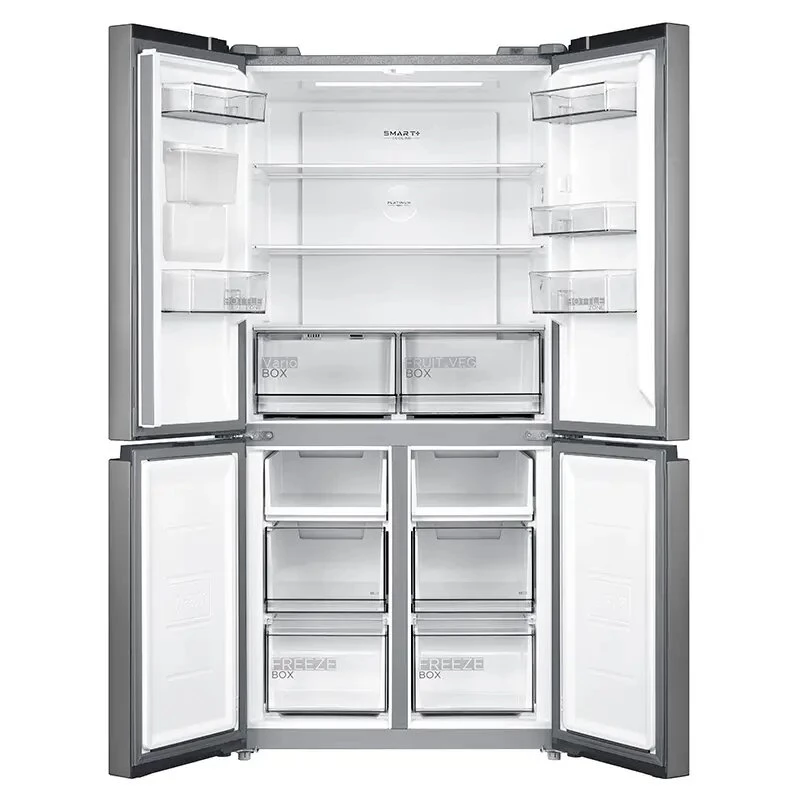 Midea Side-by-Side Ledusskapis MDRM632FGD46W, No Frost, 470 L, Nerūsējošais tērauds, Energoefektivitātes klase D