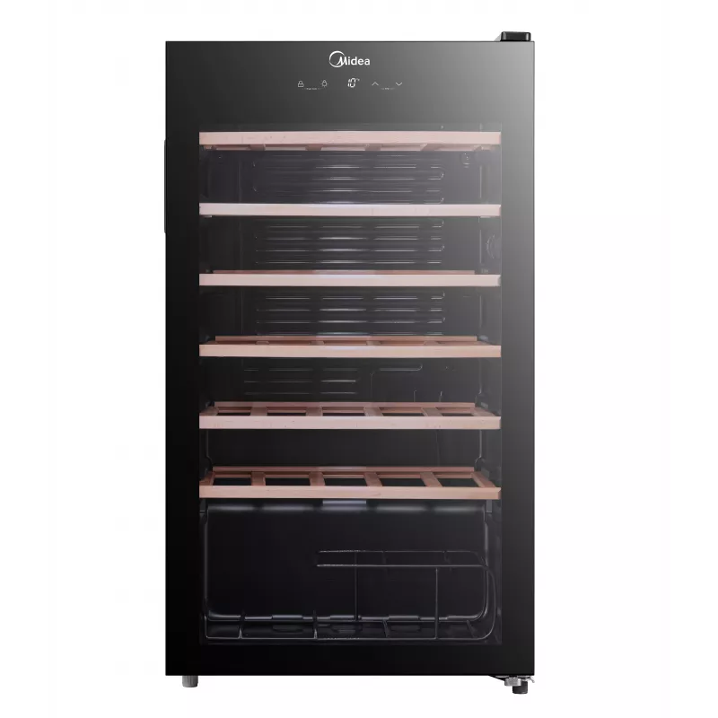 Midea Vīna dzesētājs MDRW150FGG22W Brīvi stāvošs 34 pudeles Melns