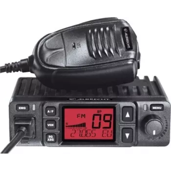 Midland Albrecht AE 6290 mobilā CB radio ar retranslatoru, VOX, 40 kanāli AM/FM, 12/24V, melna 12629