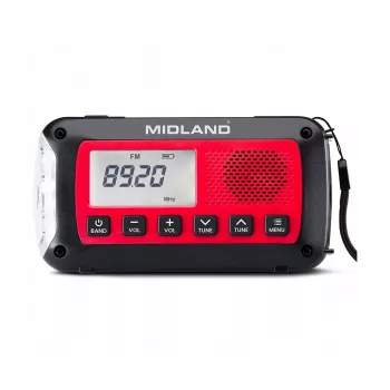 Midland ER100 Avārijas radio ar 2600mAh akumulatoru
