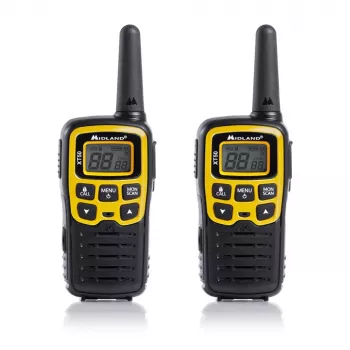 Midland XT50 Adventure Divvirzienu radio 24 kanāli 446.00625 - 446.09375 MHz Melns, Pelēks