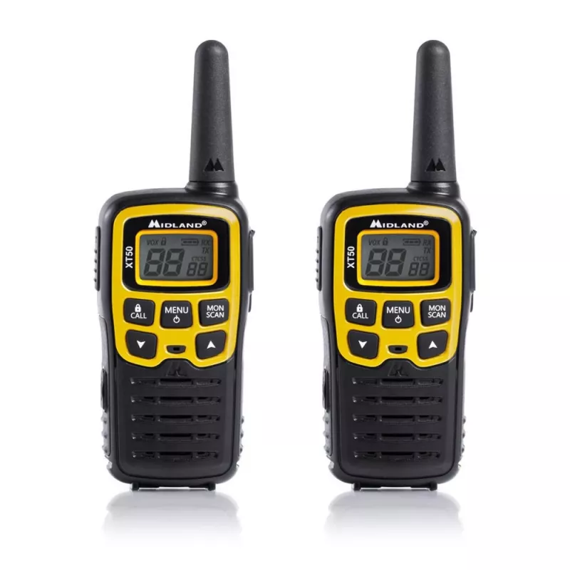 Midland XT50 Adventure Divvirzienu radio 24 kanāli 446.00625 - 446.09375 MHz Melns, Pelēks
