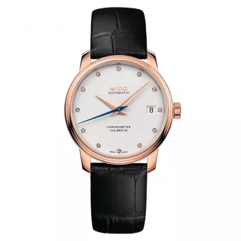 MIDO Baroncelli III Chronometer Automātiskais Pulkstenis M027208360360 34mm Rožu Zelts PVD