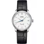 MIDO Baroncelli Lady Automātiskais pulkstenis 33mm Nerūsējošais tērauds Balts ciparnīca Melna ādas siksniņa M027207160100