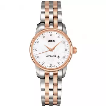 MIDO Baroncelli Lady Automātiskais pulkstenis M76009691 29mm Rožu zelts PVD