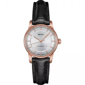 MIDO Baroncelli Lady Sieviešu Pulkstenis M76003104 29mm Nerūsējošais Tērauds Sudraba Ciparnīca