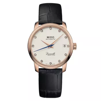 MIDO Baroncelli sieviešu automātiskais pulkstenis M027207362660 33mm rozā zelta PVD