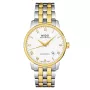 MIDO vīriešu pulkstenis M86009261 Baroncelli III 38mm automātisks sudraba ciparnīca melna āda