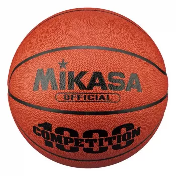 Mikasa BQJ1000 FIBA apstiprināta 5. izmēra basketbola bumba - iekštelpu premium sintētiskā āda, 12 paneļu, uzlabota saķere, oranža/krēmkrāsa