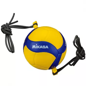 Mikasa V300W-AT-TR Treniņvolejbols ar elastīgām saitēm, 5. izmērs, dzeltens/zils